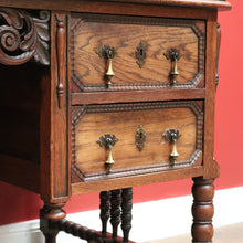 Load image into Gallery viewer, x SOLD Antique French Office Desk, Antique French Oak 4 Drawer Office Desk, Hall Table B10778