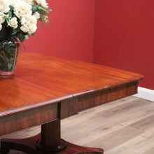Load image into Gallery viewer, x SOLD Antique English Mahogany Twin Pedestal Extension Leaf Kitchen or Dining Table. B11275