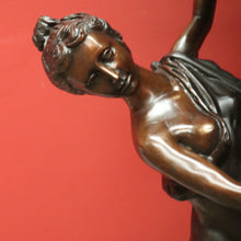 Load image into Gallery viewer, x SOLD Antique Bronze Jardinière, Heavy Double-handled Urn. Maiden Vase, Planter Stand. B11285