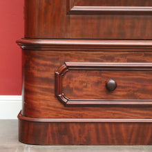 Load image into Gallery viewer, x SOLD Antique Victorian Mahogany Wardrobe with built in Chest of Drawers, Linen Press. B10329