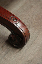 Load image into Gallery viewer, x SOLD Antique English Walnut, Leather and Brass Gallery Single Drawer Hall Table Desk Lamp Table. B8278