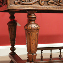 Load image into Gallery viewer, x SOLD Antique French Desk, Stretcher Base Desk or Table for Four. Antique Office Desk B10870