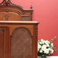 Load image into Gallery viewer, x SOLD Antique French Walnut and Cane Insert Double Bed. Antique French Bed with Slats B10844`