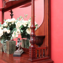 Load image into Gallery viewer, x SOLD Antique English Sideboard, Walnut Mirror Back Sideboard Cabinet Cupboard. B9875