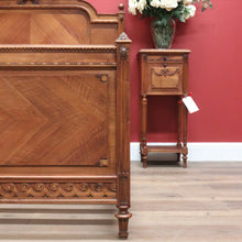 Load image into Gallery viewer, x SOLD Antique French Walnut Bed, French Walnut Double Bed including Slats, DOUBLE B10835
