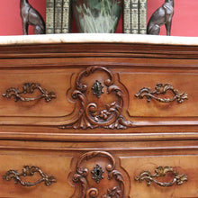 Load image into Gallery viewer, x SOLD Antique Chest of Drawers, Antique French Marble Top Hall Cabinet Cupboard Chest B10776
