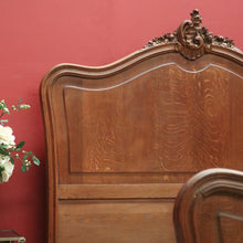Load image into Gallery viewer, x SOLD Double Bed, Antique French Walnut Double Bed Frame and Slats, Head, Foot, Sides B10874