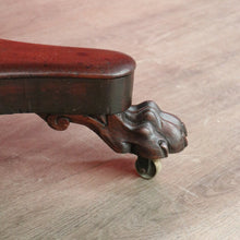Load image into Gallery viewer, x SOLD Antique English Mahogany 8 Seat Dining Kitchen Table with Lion Paw Feet. B9651
