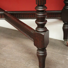 Load image into Gallery viewer, x SOLD Antique English Hall Table, English Walnut Cross Stretcher Lounge, Sofa Table. B10405