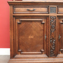 Load image into Gallery viewer, x SOLD Antique French Oak China Cabinet, 2 Height Bookcase with Turned Columns Buffet. B10214