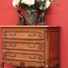 Load image into Gallery viewer, x SOLD Vintage French Chest of Drawers with Cupboard Below, French Bedside Cabinet, Hall Chest B10884