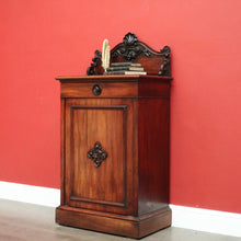 Load image into Gallery viewer, x SOLD Antique French Church Cabinet Hall Cabinet Cupboard Lamp Side Table in Mahogany. B10333