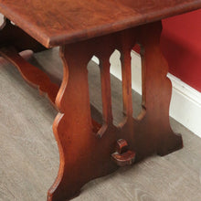 Load image into Gallery viewer, x SOLD Antique Oak Gothic Coffee Table, Antique French Oak Lamp, Side or Coffee Table. B10117
