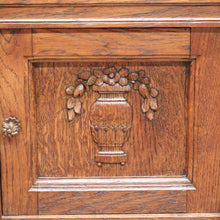 Load image into Gallery viewer, x SOLD Pair of French Bedside Tables, Antique Marble Top Oak Lamp Side Tables B10555