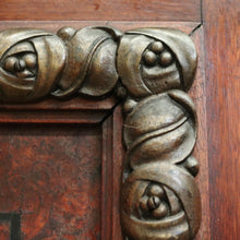 Load image into Gallery viewer, Antique French Mantle Mirror, French Walnut and Bevelled Edge Hall Wall Mirror B10571