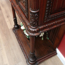 Load image into Gallery viewer, Antique French 19th Century Oak Gothic Revival, Sacrament Church Court Cabinet B10697