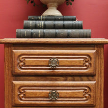 Load image into Gallery viewer, x SOLD Pair of French Oak Bedside Tables, 5 Drawer Lamp Table, Hall or Side Table B10655