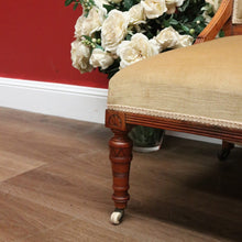 Load image into Gallery viewer, x SOLD Antique English Grandmother Chair, English Walnut Bedroom Chair, Lounge Chair B10792