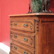 Load image into Gallery viewer, x SOLD Vintage French Chest of Drawers with Cupboard Below, French Bedside Cabinet, Hall Chest B10884