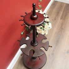 Load image into Gallery viewer, x SOLD Antique Australian Cedar Riding Boot Stand, Swivel Stand Boot Holder with Hooks B11004