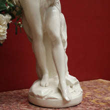 Load image into Gallery viewer, x SOLD Antique French Glazed Plaster Statue 'The Bather' Falconet Style Maiden Statue B11172