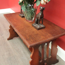 Load image into Gallery viewer, x SOLD Antique Oak Gothic Coffee Table, Antique French Oak Lamp, Side or Coffee Table. B10117