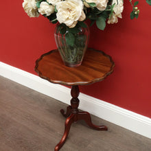 Load image into Gallery viewer, x SOLD Vintage Cedar Wine Table, Lamp Table, Vintage Cedar Tri-leg Side Wine Table. B10442