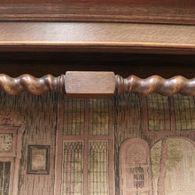 Load image into Gallery viewer, x SOLD Vintage Dutch Tapestry in Oak Barley Twist Framework, Pelmet, Oak Casement B10560