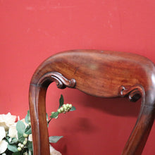 Load image into Gallery viewer, x SOLD Pair of Antique English Hall Chairs, Library or Bedroom Chairs, Mahogany Leather B11120