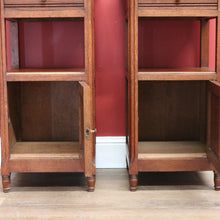 Load image into Gallery viewer, x SOLD Antique Bedside Tables, French Oak and Marble Lamp Table, Side Tables, Bedsides B10880