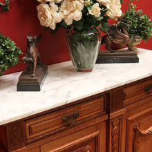 Load image into Gallery viewer, x SOLD Antique French Oak and Marble Sideboard, Two Drawer Entry, Foyer or Hall Cabinet B10956