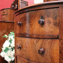 Load image into Gallery viewer, x SOLD Antique English Dressing Table Burr Walnut Cheval Mirror, Drawers Dressing Table B10742