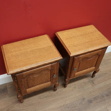 Load image into Gallery viewer, x SOLD Pair of Vintage French Bedside Tables, Lamp, Side Tables with French Scroll Feet B10949