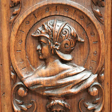 Load image into Gallery viewer, Antique French 19th Century Oak Gothic Revival, Sacrament Church Court Cabinet B10697