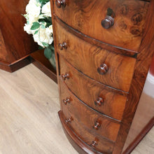 Load image into Gallery viewer, x SOLD Antique English Dressing Table Burr Walnut Cheval Mirror, Drawers Dressing Table B10742