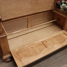 Load image into Gallery viewer, x SOLD Vintage French Hall Seat, Lift lid Shoe Box, Hall Seat Armchair, Chair Storage B10586