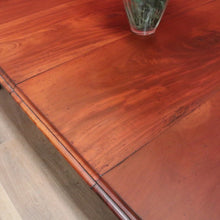 Load image into Gallery viewer, x SOLD Antique English Mahogany Dining Table, or Two Leaf Kitchen Table with Castors. B11281