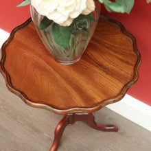 Load image into Gallery viewer, x SOLD Vintage Cedar Wine Table, Lamp Table, Vintage Cedar Tri-leg Side Wine Table. B10442