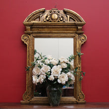 Load image into Gallery viewer, Antique French Gilded Wall Mirror, French Gilt Vanity Hall Dressing Mirror B10486
