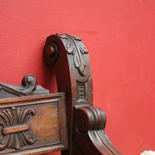 Load image into Gallery viewer, x SOLD Antique French Savonarola Chair, Cross Frame Arm Chair, X Frame Hall Chair Seat. B10338