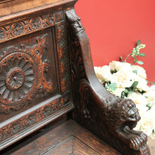 Load image into Gallery viewer, x SOLD Antique French Oak Hall Settle, Hall Chair with Lift Lid Blanket Box, Hall Seat B10728