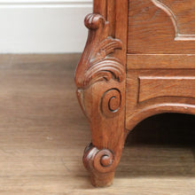 Load image into Gallery viewer, x SOLD Antique French Chest of Drawers with Marble Top below Mirror Dressing Table B10873