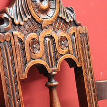 Load image into Gallery viewer, X Sold Antique French Arm Chair, Gothic Church Chair in Walnut, Religious Library Chair B10849
