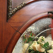 Load image into Gallery viewer, Antique French Mantle Mirror, French Walnut and Bevelled Edge Hall Wall Mirror B10571