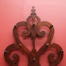 Load image into Gallery viewer, x SOLD Antique English Mahogany Coat Rack or Hall Tree, Umbrella Stand with Tin Liner. B11147