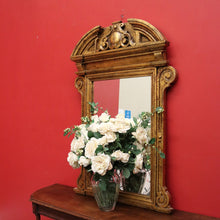 Load image into Gallery viewer, SALE Antique French Gilded Wall Mirror, French Gilt Vanity Hall Dressing Mirror B10486
