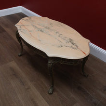 Load image into Gallery viewer, x SOLD Vintage Italian Coffee Table, Gilt Brass and Marble Top Coffee Table, Side Table B11048