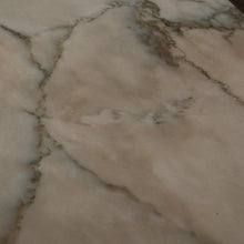 Load image into Gallery viewer, x SOLD Vintage Italian Gilt Brass and Marble Coffee Table with Floral Detail to the apron B11205