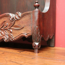 Load image into Gallery viewer, x SOLD Pair of French Antique Walnut Wall Bench Open Front Cabinet or Bookcase Storage B10721