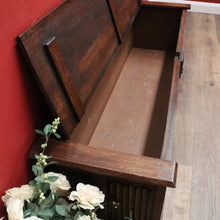 Load image into Gallery viewer, x SOLD Antique French Coffer, Blanket Box, Storage Box, Marriage Chest, or Hall Seat B11128